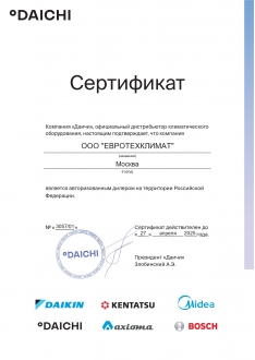 Сертификат Bosch